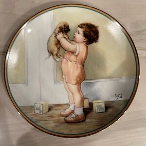 Bessie Pease Gutmann Mine Art Collector Plate A Child’s Best Friend Collection